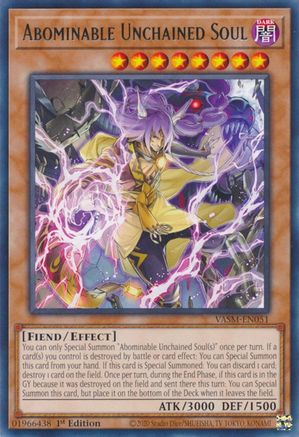 Abominable Unchained Soul (VASM-EN051) - Rare - 1st Edition - Valiant Smashers