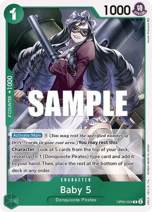Baby 5 (034) (OP05-034) - Foil Rare - Awakening of the New Era