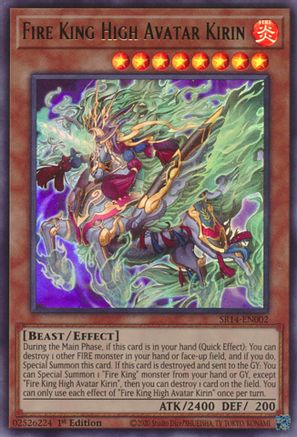 Fire King High Avatar Kirin (SR14-EN002) - Ultra Rare - Structure Deck: Fire Kings