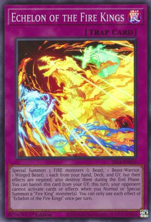 Echelon of the Fire Kings (SR14-EN033) - Super Rare - Structure Deck: Fire Kings