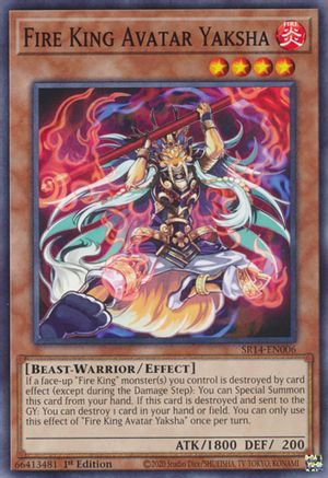 Fire King Avatar Yaksha (SR14-EN006) - Common - Structure Deck: Fire Kings