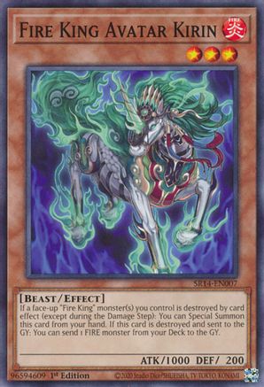 Fire King Avatar Kirin (SR14-EN007) - Common - 1st Edition - Structure Deck: Fire Kings