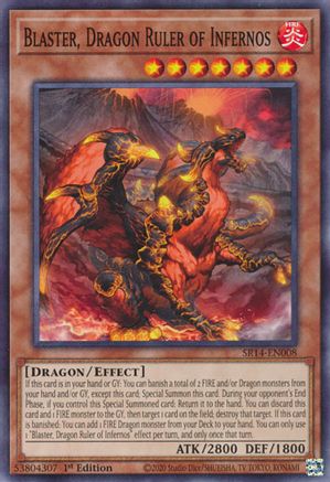 Blaster, Dragon Ruler of Infernos (SR14-EN008) - Common - Structure Deck: Fire Kings