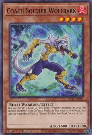 Coach Soldier Wolfbark (SR14-EN011) - Common - Structure Deck: Fire Kings