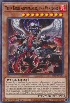 True King Agnimazud, the Vanisher (SR14-EN012) - Common - Structure Deck: Fire Kings