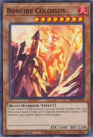 Bonfire Colossus (SR14-EN016) - Common - 1st Edition - Structure Deck: Fire Kings