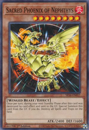 Sacred Phoenix of Nephthys (SR14-EN017) - Common - Structure Deck: Fire Kings