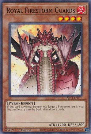 Royal Firestorm Guards (SR14-EN018) - Common - 1st Edition - Structure Deck: Fire Kings