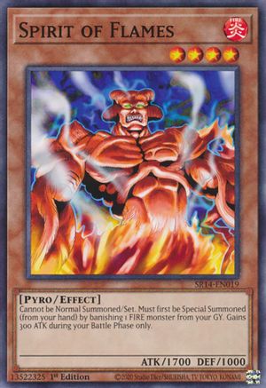 Spirit of Flames (SR14-EN019) - Common - Structure Deck: Fire Kings