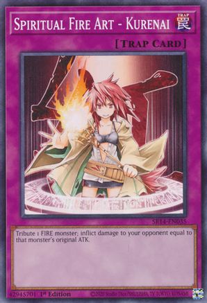Spiritual Fire Art - Kurenai (SR14-EN035) - Common - 1st Edition - Structure Deck: Fire Kings