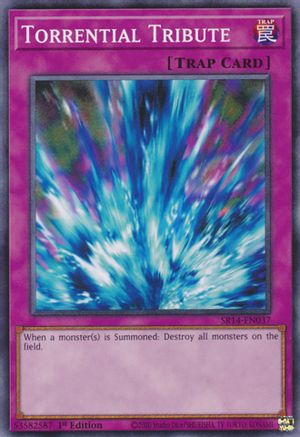 Torrential Tribute (SR14-EN037) - Common - 1st Edition - Structure Deck: Fire Kings