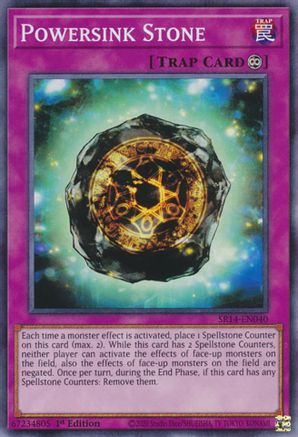 Powersink Stone (SR14-EN040) - Common - Structure Deck: Fire Kings