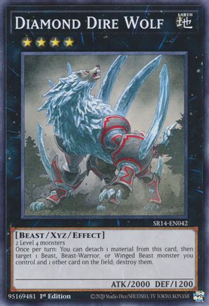 Diamond Dire Wolf (SR14-EN042) - Common - Structure Deck: Fire Kings