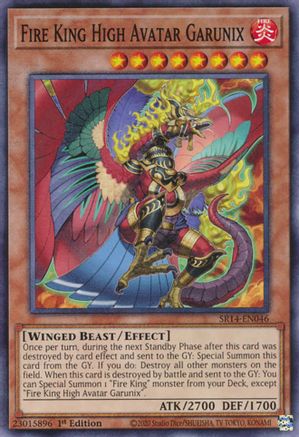 Fire King High Avatar Garunix (SR14-EN046) - Common - Structure Deck: Fire Kings
