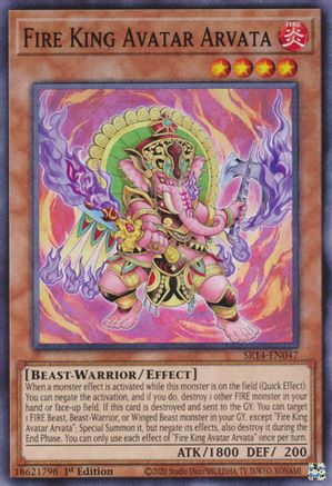 Fire King Avatar Arvata (SR14-EN047) - Common - Structure Deck: Fire Kings