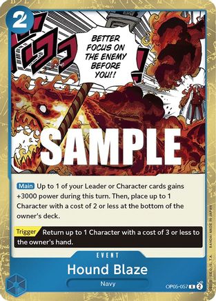 Hound Blaze (OP05-057) - Foil Rare - Awakening of the New Era