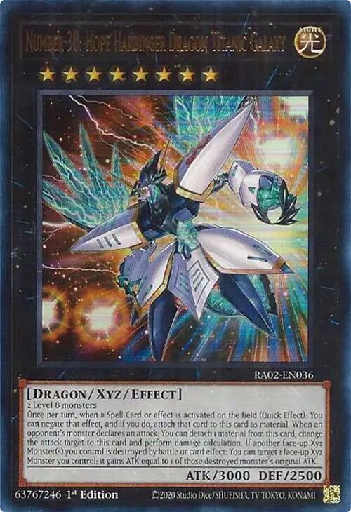 Number 38 Hope Harbinger Dragon Titanic Galaxy UR RA02-EN036 (25th Anniversary Rarity Collection II)  - 1st Edition