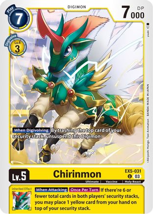 Chirinmon (EX5-031)  Uncommon - Animal Colosseum