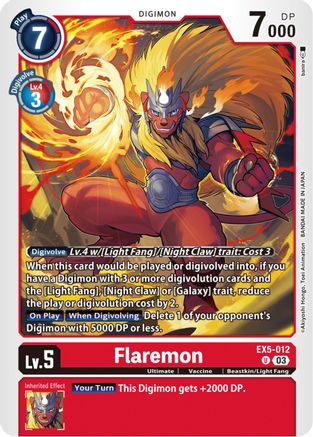 Flaremon (EX5-012)  Uncommon - Animal Colosseum