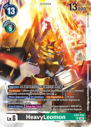 HeavyLeomon (EX5-055) Foil Super Rare - Animal Colosseum