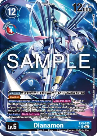 Dianamon (Alternate Art) (EX5-025) Foil Super Rare - Animal Colosseum