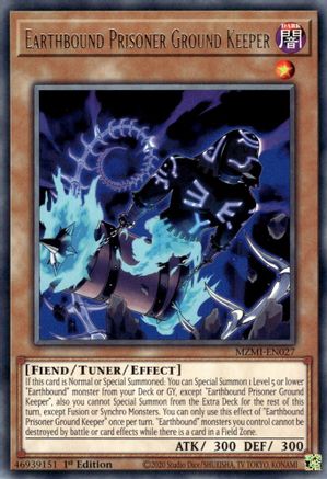 Earthbound Prisoner Ground Keeper (MZMI-EN027) - Rare - Maze of Millennia