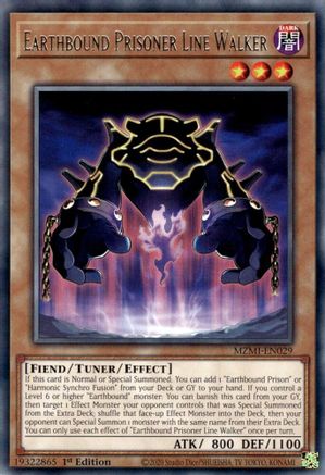 Earthbound Prisoner Line Walker (MZMI-EN029) - Rare - Maze of Millennia