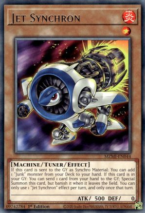 Jet Synchron (MZMI-EN044) - Rare - Maze of Millennia