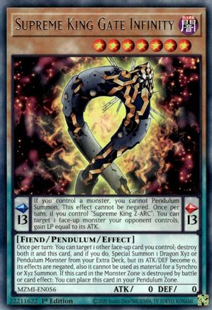 Supreme King Gate Infinity (MZMI-EN056) - Rare - Maze of Millennia