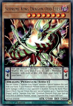 Supreme King Dragon Odd-Eyes (MZMI-EN058) - Rare - Maze of Millennia