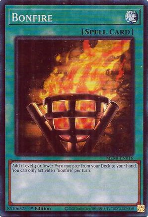 Bonfire (CR) (MZMI-EN016) - Collector's Rare - Maze of Millennia