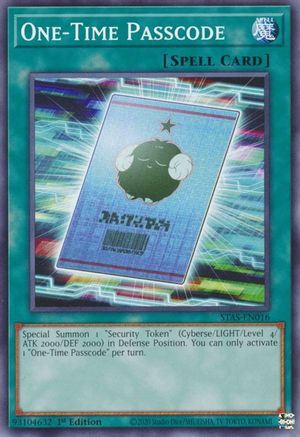 One-Time Passcode (STAS-EN016) - Common - 1st Edition - 2-Player Starter Set