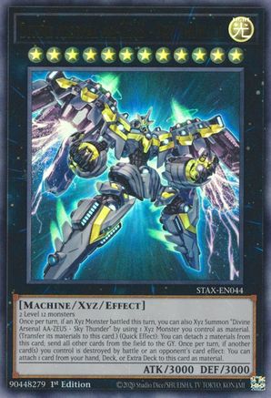 Divine Arsenal AA-ZEUS - Sky Thunder (STAX-EN044) - Ultra Rare - 1st Edition - 2-Player Starter Set