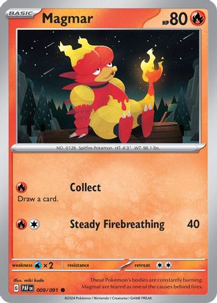 Magmar 9  - Common - SV: Paldean Fates