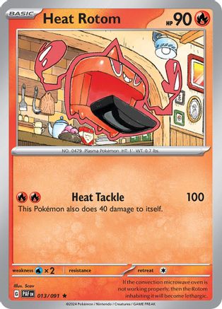 Heat Rotom 13 Holofoil - Rare - SV: Paldean Fates