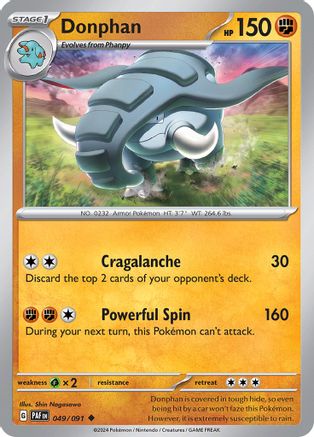 Donphan 49  - Uncommon - SV: Paldean Fates