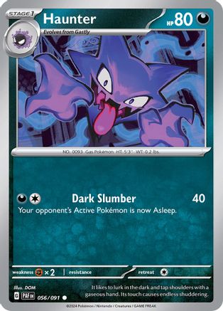 Haunter 56  - Common - SV: Paldean Fates