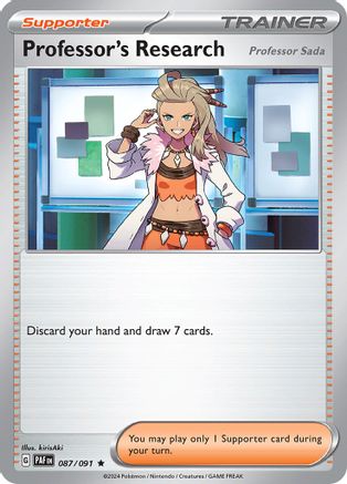 Professor's Research - 087/091 87 Holofoil - Rare - SV: Paldean Fates