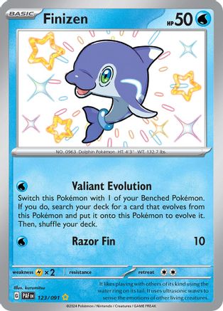 Finizen 123 Holofoil - Shiny Rare - SV: Paldean Fates