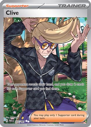 Clive - 227/091 227 Holofoil - Ultra Rare - SV: Paldean Fates
