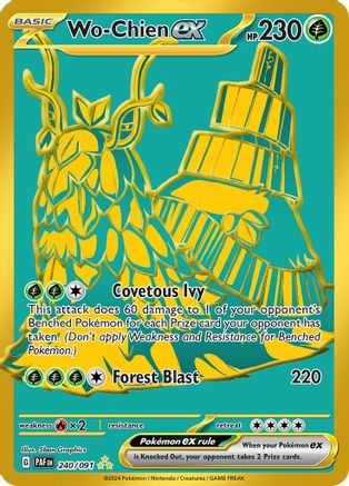Wo-Chien ex 240 Holofoil - Hyper Rare - SV: Paldean Fates