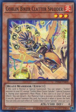 Goblin Biker Clatter Sploder (PHNI-EN009) - Super Rare - 1st Edition - Phantom Nightmare