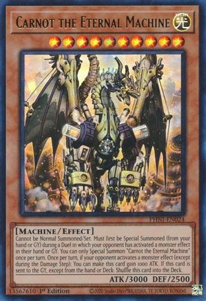 Carnot the Eternal Machine (PHNI-EN024) - Ultra Rare - 1st Edition - Phantom Nightmare