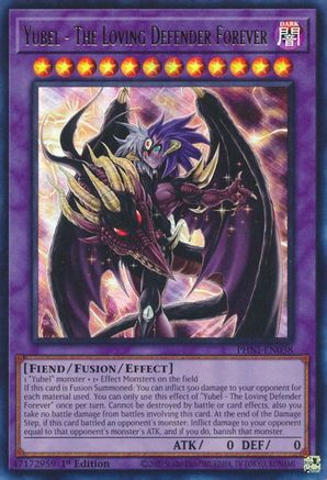 Yubel - The Loving Defender Forever (PHNI-EN038) - Ultra Rare - 1st Edition - Phantom Nightmare