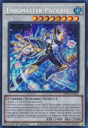 Enigmaster Packbit (PHNI-EN042) - Secret Rare - 1st Edition - Phantom Nightmare