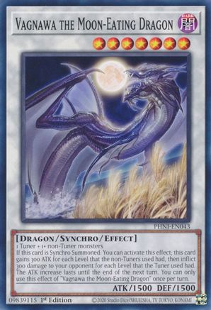 Vagnawa the Moon-Eating Dragon (PHNI-EN043) - Common - 1st Edition - Phantom Nightmare