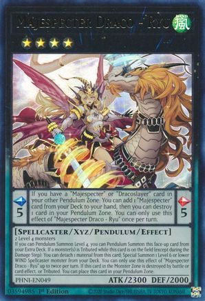 Majespecter Draco - Ryu (PHNI-EN049) - Ultra Rare - 1st Edition - Phantom Nightmare