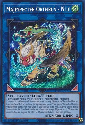 Majespecter Orthrus - Nue (PHNI-EN051) - Secret Rare - 1st Edition - Phantom Nightmare