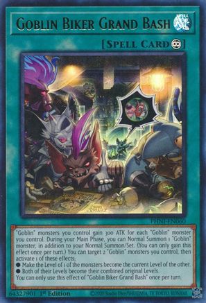 Goblin Biker Grand Bash (PHNI-EN060) - Ultra Rare - 1st Edition - Phantom Nightmare