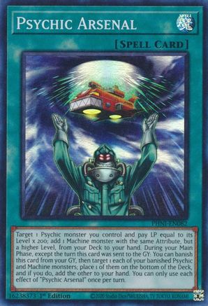 Psychic Arsenal (PHNI-EN082) - Super Rare - Phantom Nightmare
